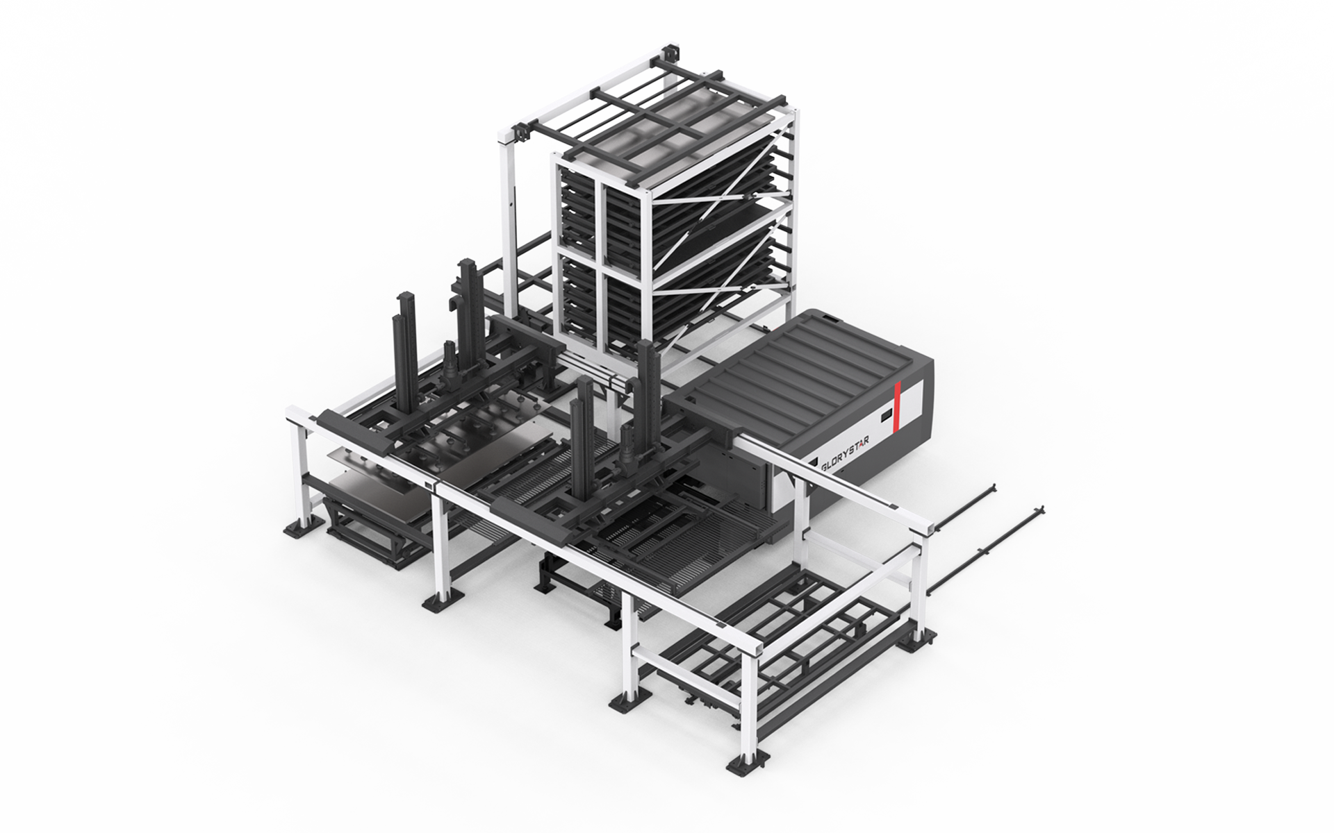 力星激光板材自動上下料庫系統(tǒng)-應(yīng)用場景