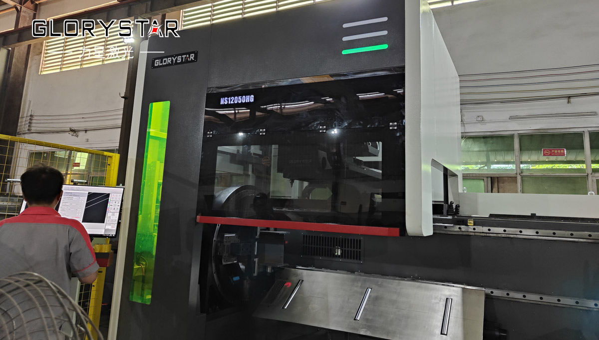 NS12050超長(zhǎng)版520卡盤重型激光切管機(jī)爆款來襲！助力“新基建” 未來可期！