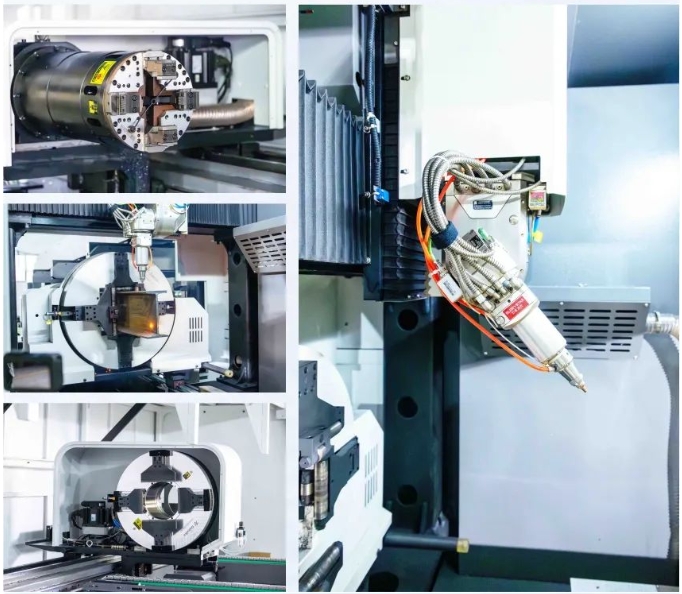 高顏亮相！力星激光NS-6022HG三卡盤(pán)光纖激光切管機(jī)如期而「智」！