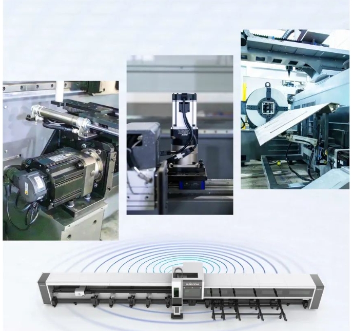 高顏亮相！力星激光NS-6022HG三卡盤(pán)光纖激光切管機(jī)如期而「智」！