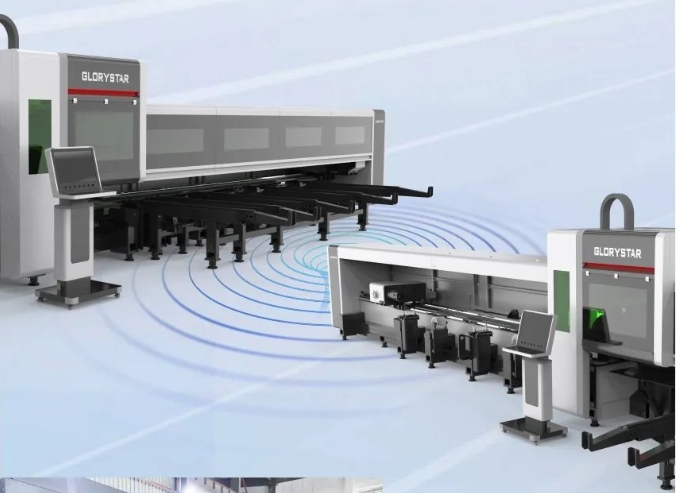 高顏亮相！力星激光NS-6022HG三卡盤(pán)光纖激光切管機(jī)如期而「智」！