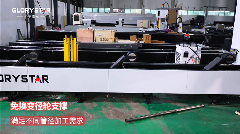 有精度！有速度！VS6012TG雙卡盤光纖激光管材切割機(jī)