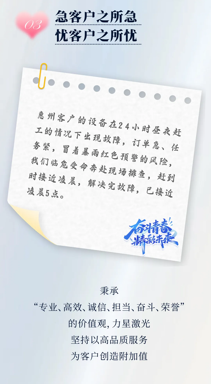 力星激光服務(wù)怎么樣？力星用五星售后服務(wù)貼心為您解憂！