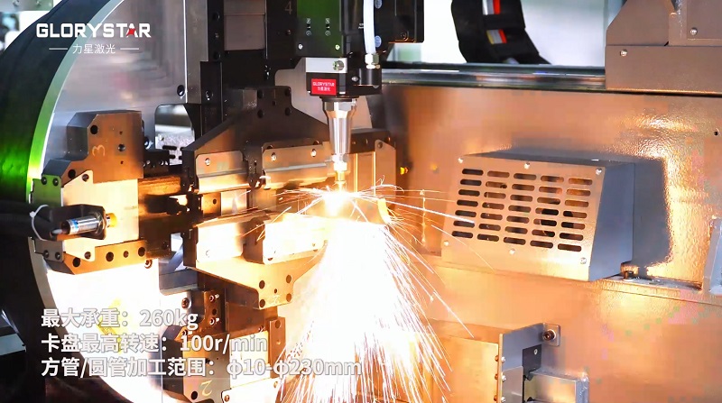 6000瓦雙卡盤激光切管機(jī)，高效率，高精度，高品質(zhì)