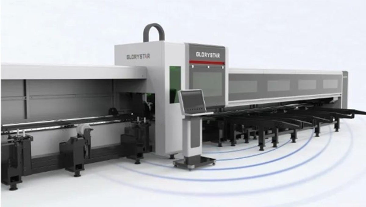 高顏亮相！力星激光NS-6022HG三卡盤光纖激光切管機如期而「智」！